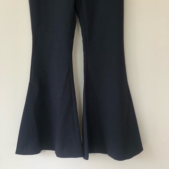 Anthropologie X Maeve High Rise Pull On Ultra Flare Pants Black Size US 8 - Picture 7 of 9